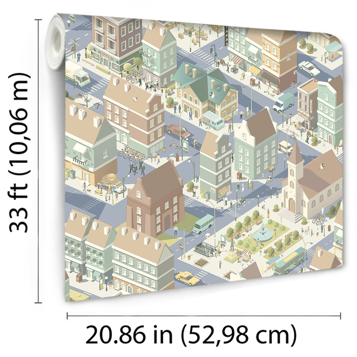 Veer Decor Notting Hill Blue Wallpaper VRKG11-679