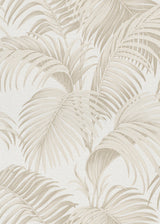 Veer Decor Sculpted Tropical Leaf Beige Wallpaper VRMB002-10