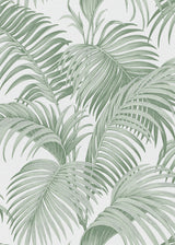 Veer Decor Sculpted Tropical Leaf Green Wallpaper VRMB007-10