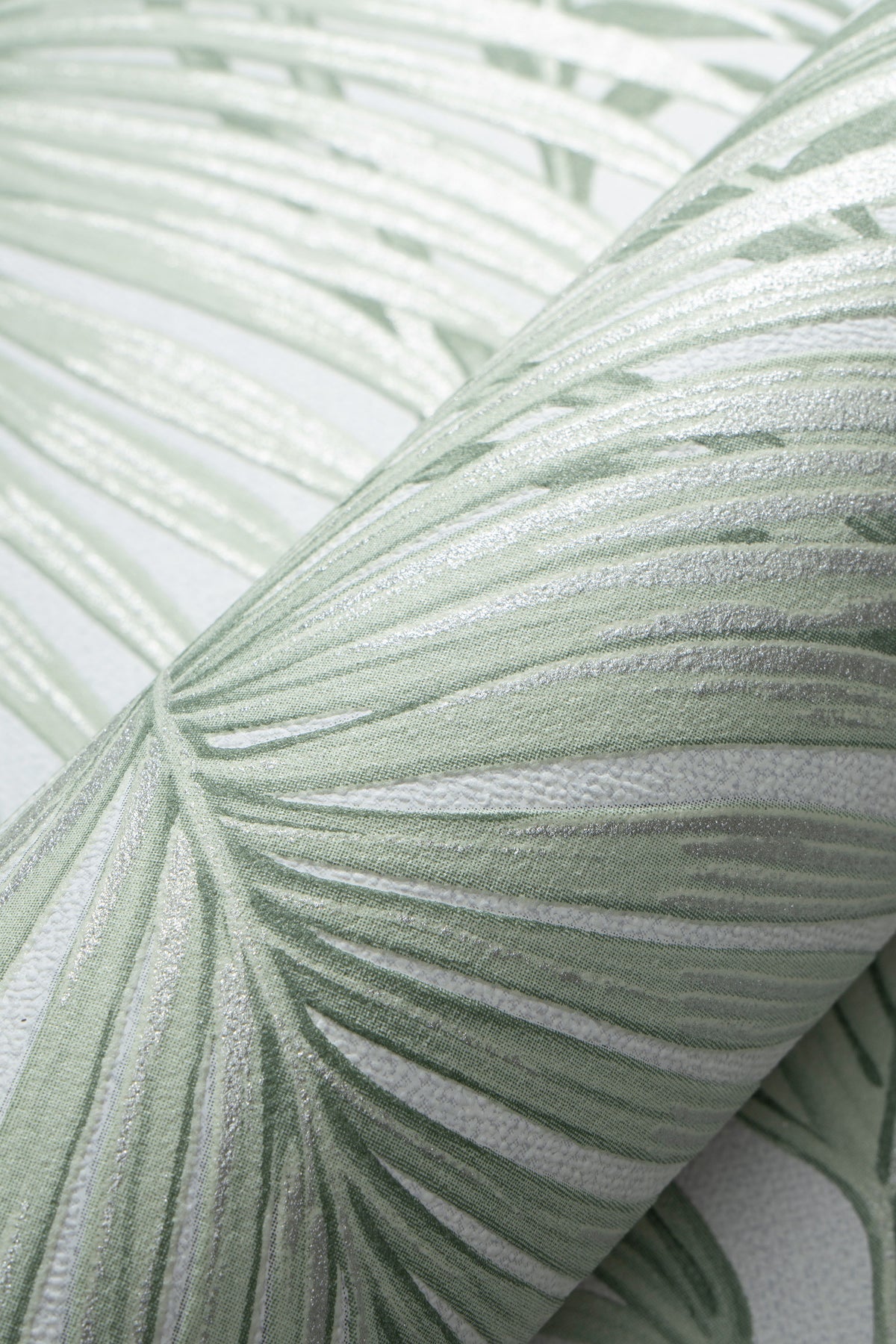 Veer Decor Sculpted Tropical Leaf Green Wallpaper VRMB007-10