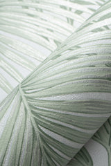 Veer Decor Sculpted Tropical Leaf Green Wallpaper VRMB007-10