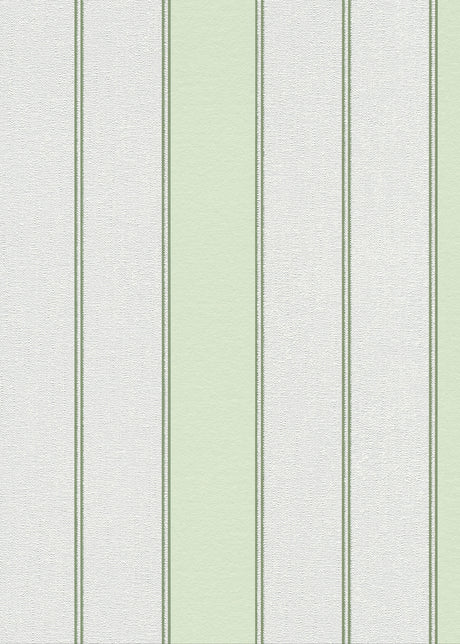 Veer Decor Sculpted Panel Stripe Green Wallpaper VRMB007-106