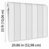 Veer Decor Sculpted Panel Stripe Grey Wallpaper VRMB010-1062