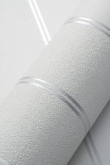 Veer Decor Sculpted Panel Stripe Grey Wallpaper VRMB010-1062