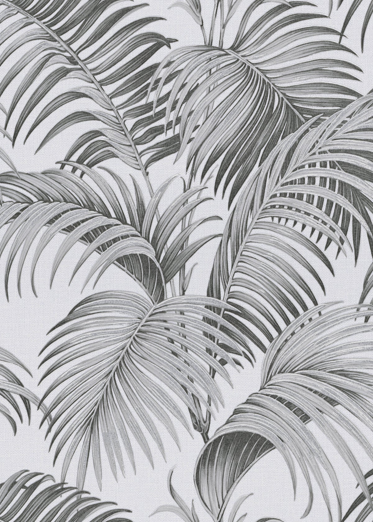 Veer Decor Sculpted Tropical Leaf Black Wallpaper VRMB015-10