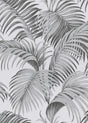 Veer Decor Sculpted Tropical Leaf Black Wallpaper VRMB015-10