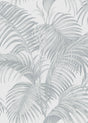 Veer Decor Sculpted Tropical Leaf Light Grey Wallpaper VRMB0