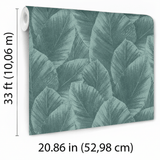 Veer Decor Etched Palm Canopy Green Wallpaper VRMB207-1060