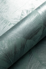 Veer Decor Etched Palm Canopy Green Wallpaper VRMB207-1060