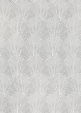Veer Decor Sculpted Fan Leaf Cream Wallpaper VRMB314-1060