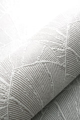 Veer Decor Sculpted Fan Leaf Cream Wallpaper VRMB314-1060