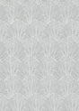 Veer Decor Sculpted Fan Leaf Silver Wallpaper VRMB329-1060