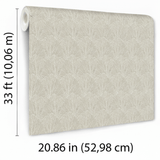 Veer Decor Sculpted Fan Leaf Gold Wallpaper VRMB330-1060