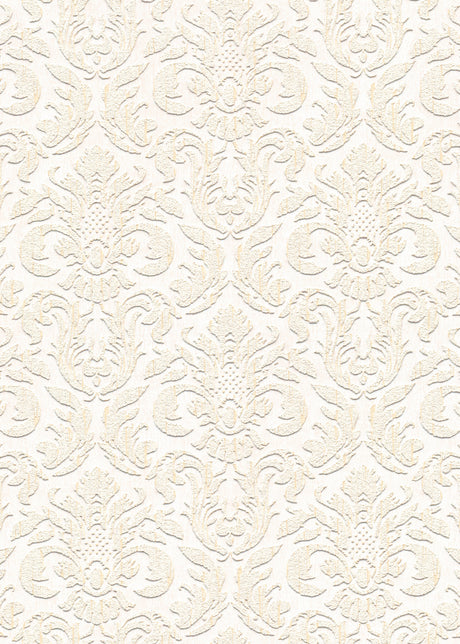Veer Decor Sculpted Damask Beige Wallpaper VRMB402-1060