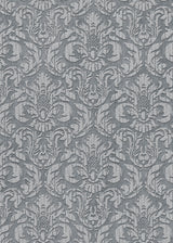 Veer Decor Sculpted Damask Anthracite Wallpaper VRMB447-1060