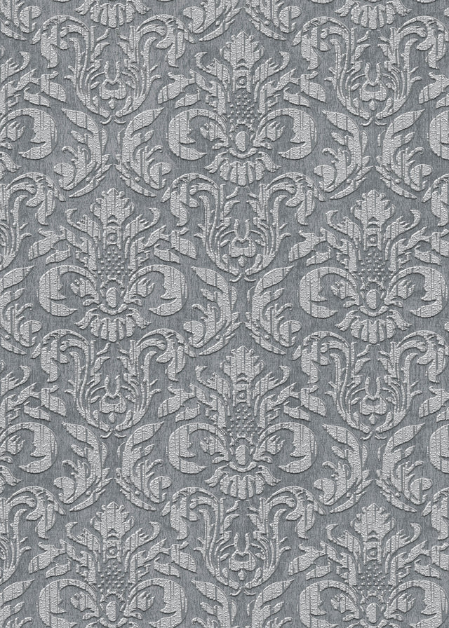 Veer Decor Sculpted Damask Anthracite Wallpaper VRMB447-1060