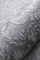 Veer Decor Sculpted Damask Anthracite Wallpaper VRMB447-1060