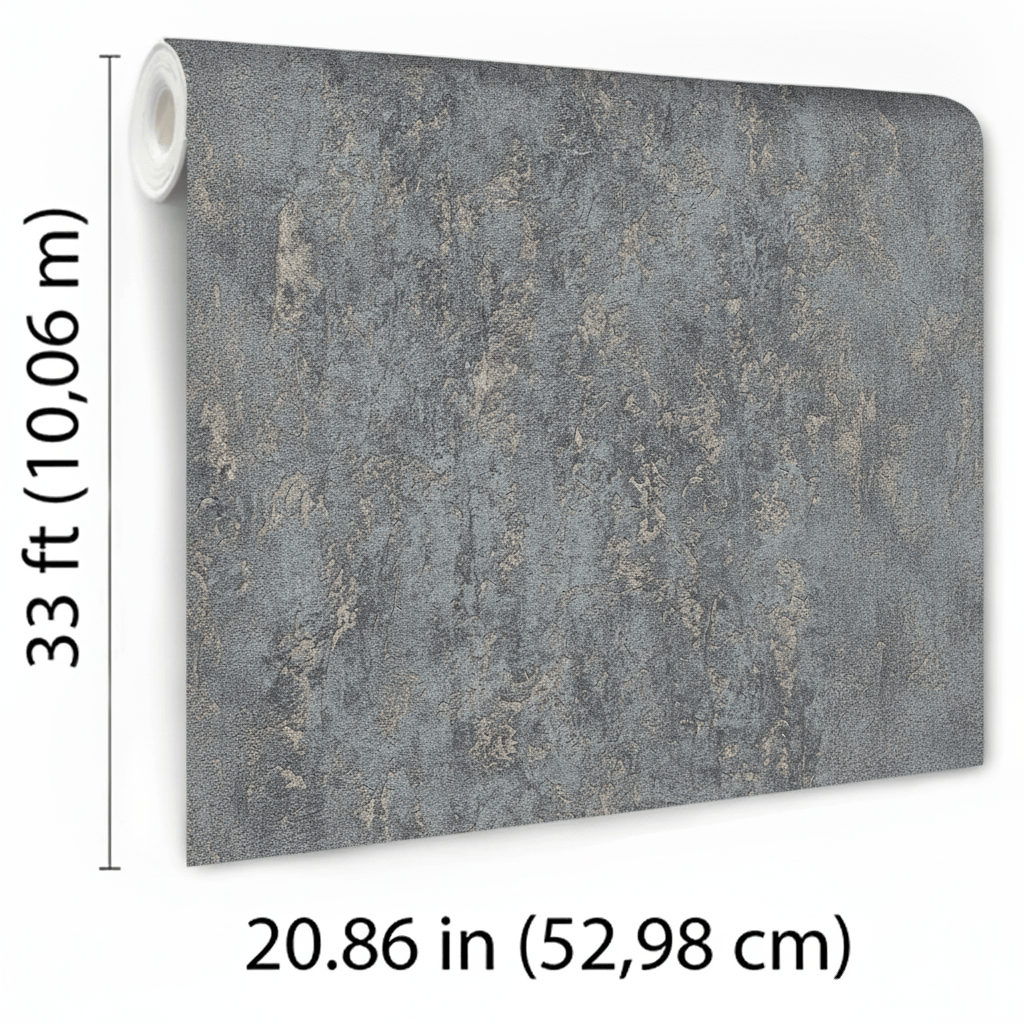Veer Decor Weathered Fresco Anthracite Wallpaper VRMB547-106