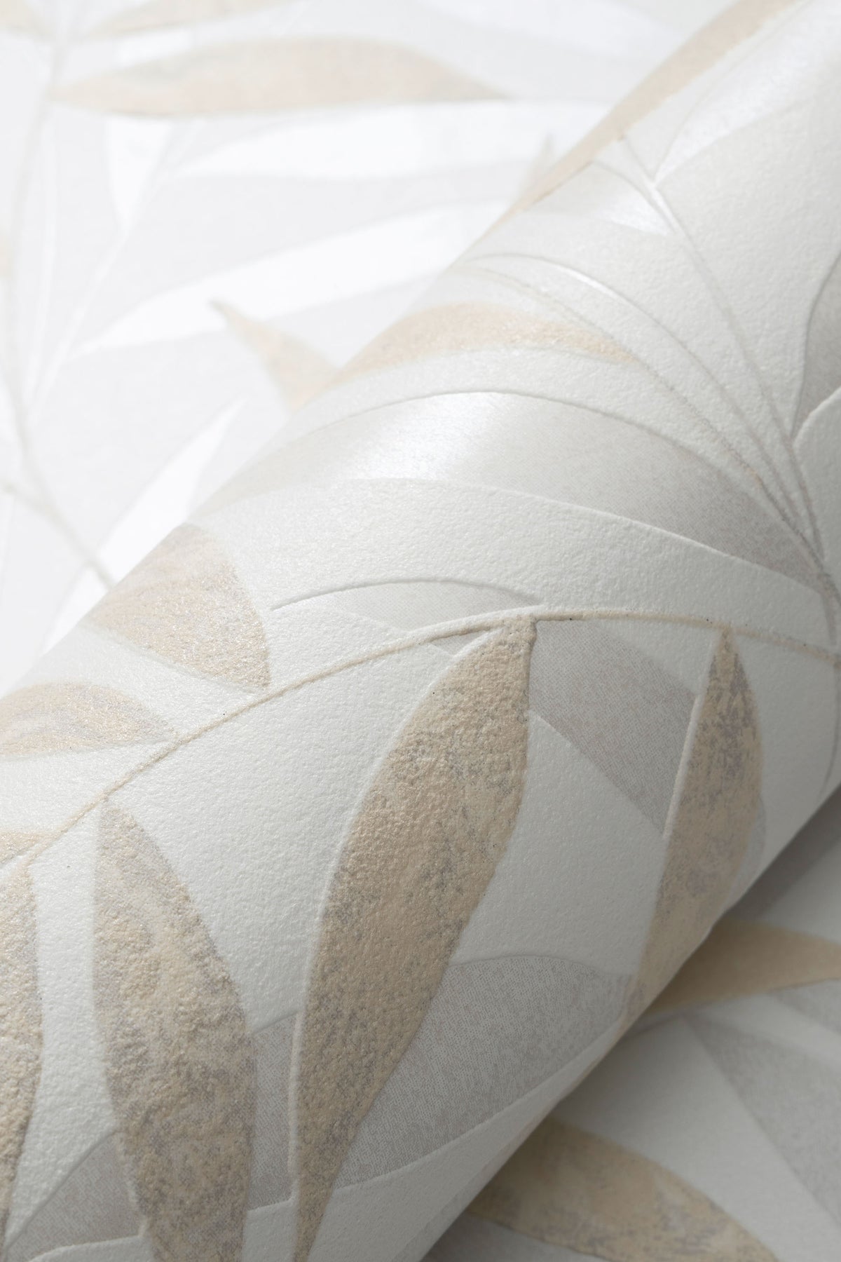 Veer Decor Raised Bamboo Leaf Beige Wallpaper VRMB702-1060