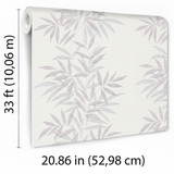 Veer Decor Raised Bamboo Leaf Pink Wallpaper VRMB705-1060