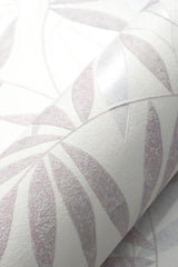 Veer Decor Raised Bamboo Leaf Pink Wallpaper VRMB705-1060