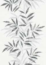 Veer Decor Raised Bamboo Leaf Black Wallpaper VRMB715-1060