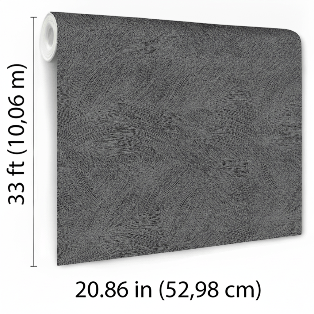 Veer Decor Sculpted Whispering Dunes Anthracite Wallpaper VR