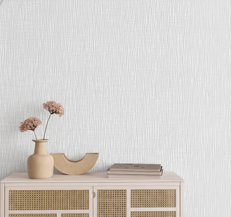 Veer Decor Sculpted Vertical Reed Light Grey Wallpaper VRMB9