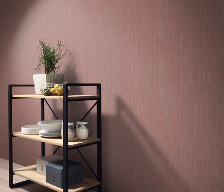 Veer Decor Fine Vertical Linen Texture Red Wallpaper VRPH006
