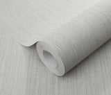 Veer Decor Fine Vertical Linen Texture Grey Wallpaper VRPH01