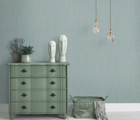 Veer Decor Fine Vertical Linen Texture Petroleum Wallpaper V