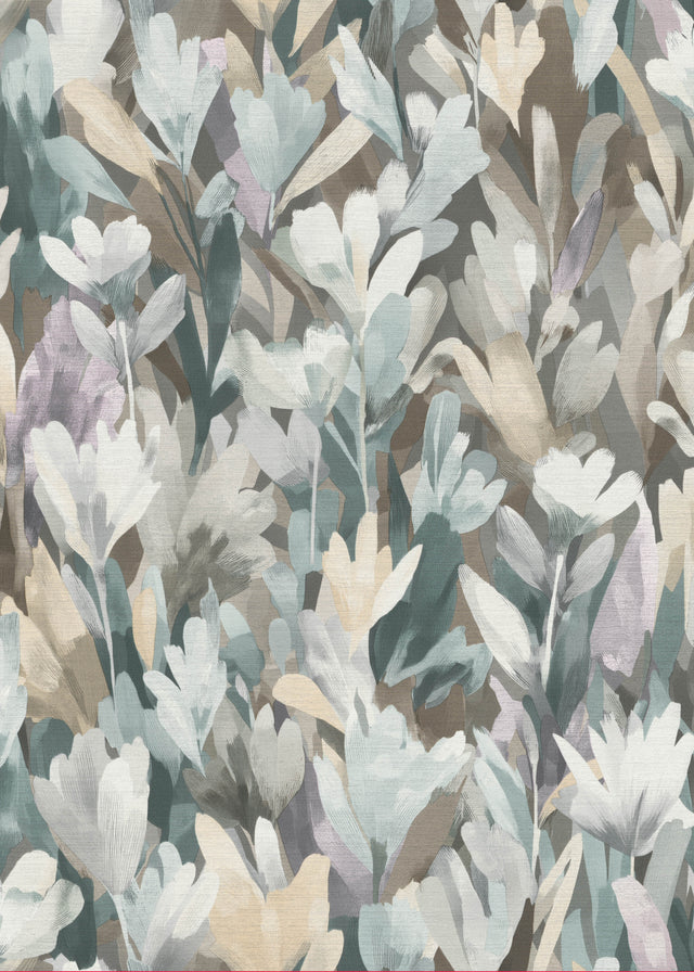 Veer Decor Sylvan Blooms Purple Wallpaper VRPH609-1058
