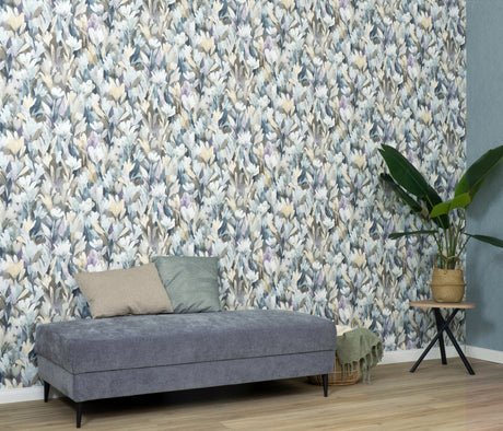Veer Decor Sylvan Blooms Purple Wallpaper VRPH609-1058
