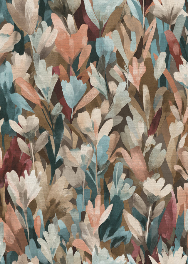Veer Decor Sylvan Blooms Brown Wallpaper VRPH611-1058