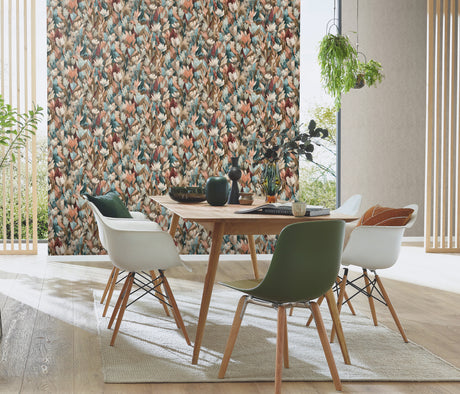 Veer Decor Sylvan Blooms Brown Wallpaper VRPH611-1058