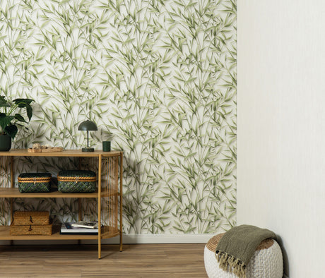 Veer Decor Sylvan Bamboo Fronds Green Wallpaper VRPH707-1058