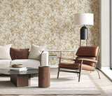 Veer Decor Sylvan Bamboo Fronds Brown Wallpaper VRPH711-1058