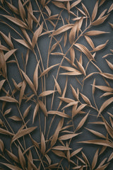 Veer Decor Sylvan Bamboo Fronds Anthracite Wallpaper VRPH747