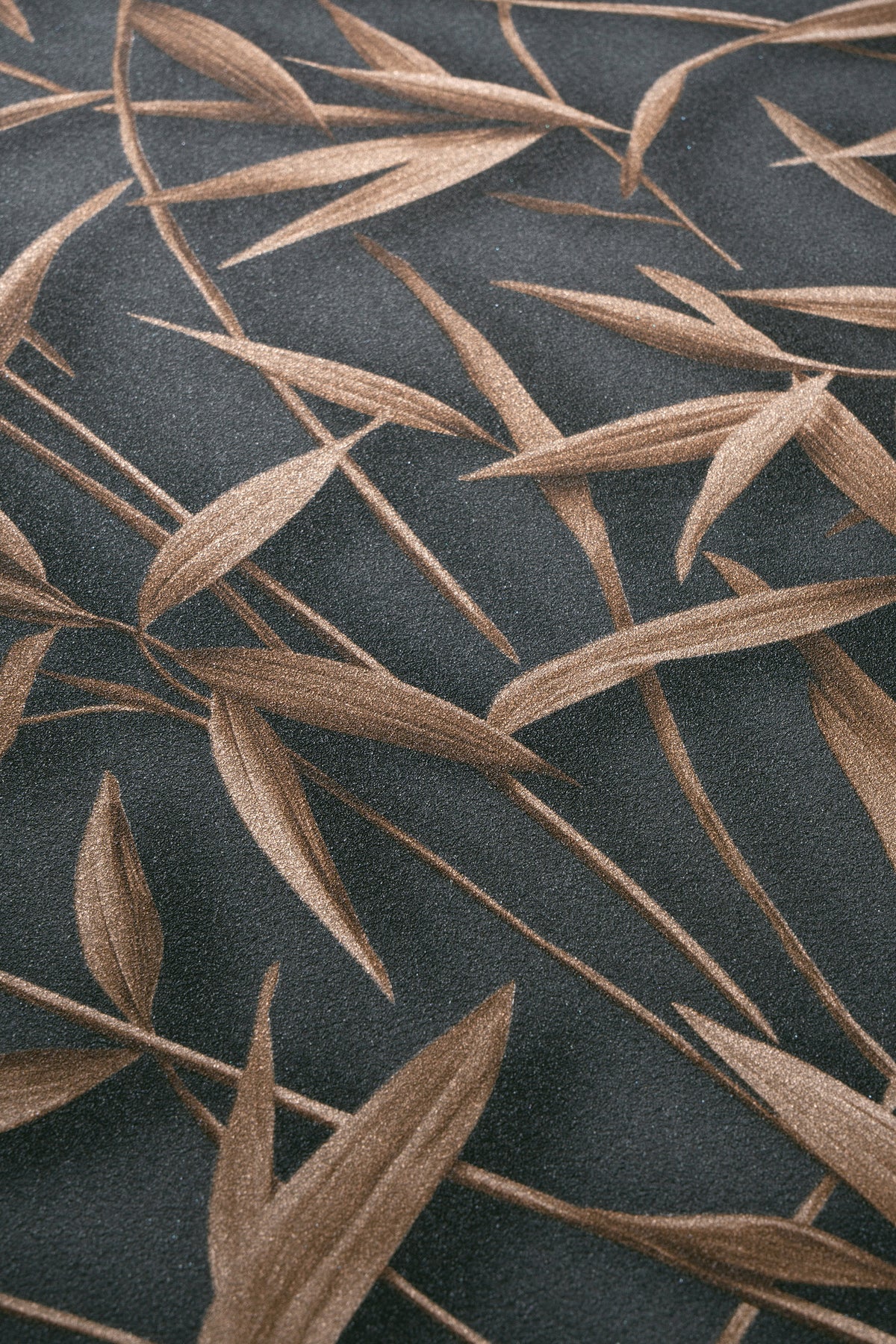 Veer Decor Sylvan Bamboo Fronds Anthracite Wallpaper VRPH747