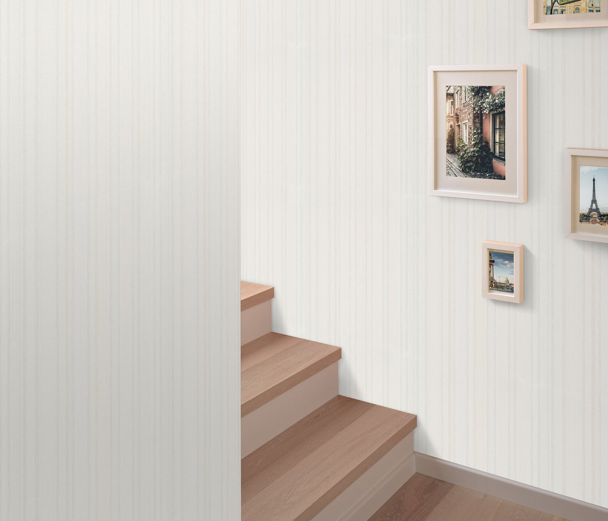 Veer Decor Soft Watercolor Stripe Cream Wallpaper VRPH814-10