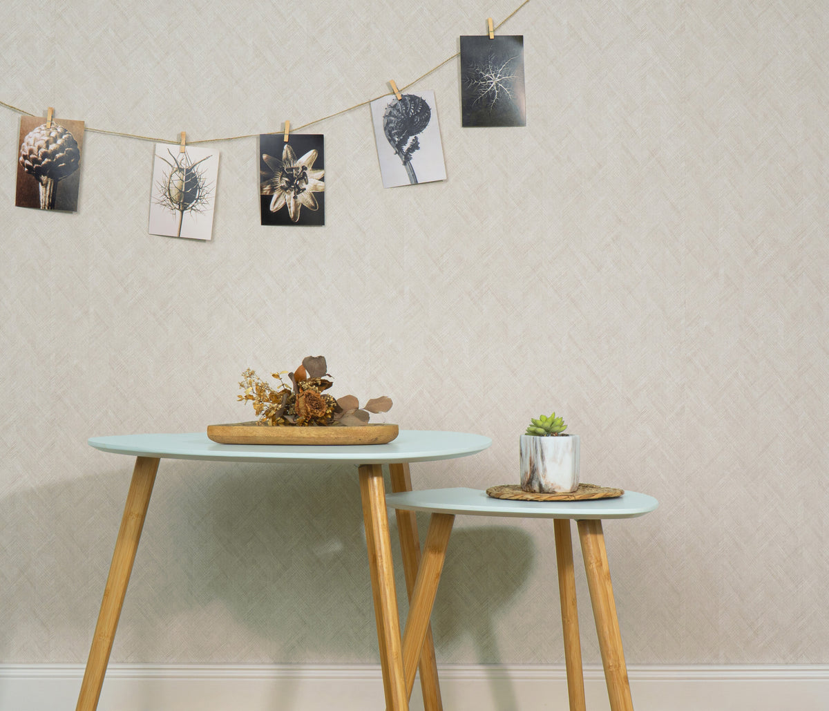 Veer Decor Rythmic Chevron Stripe Light Taupe Wallpaper VRPH