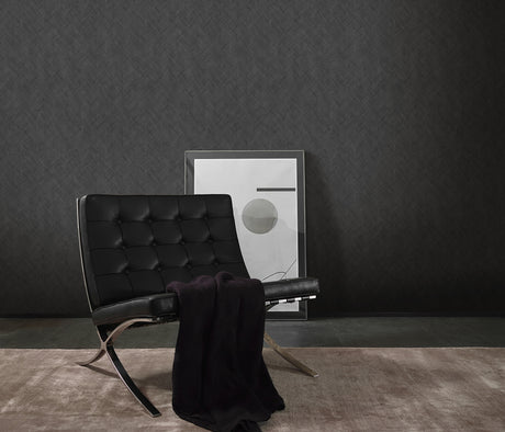 Veer Decor Rythmic Chevron Stripe Anthracite Wallpaper VRPH9