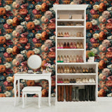 Veer Decor Moody Floral Jewel Tones Peel & Stick Wallpaper V