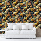 Veer Decor Moody Floral Yellow Peel & Stick Wallpaper VRPS00