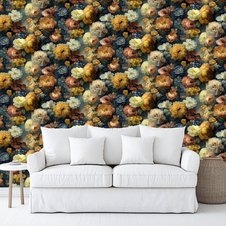 Veer Decor Moody Floral Yellow Peel & Stick Wallpaper VRPS00