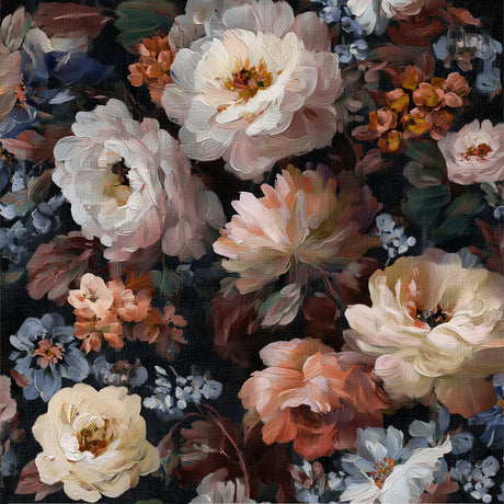 Veer Decor Floral Painting Orange Peel & Stick Wallpaper VRP