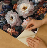 Veer Decor Floral Painting Orange Peel & Stick Wallpaper VRP