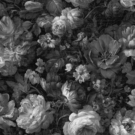 Veer Decor Vintage Floral Black & White Peel & Stick Wallpap