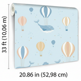 Veer Decor Celestial Sea Blue Wallpaper VRSD01-62