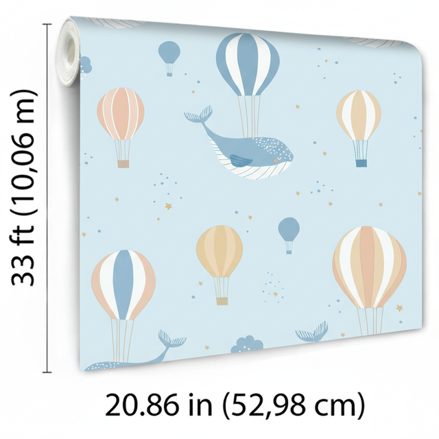 Veer Decor Celestial Sea Blue Wallpaper VRSD01-62